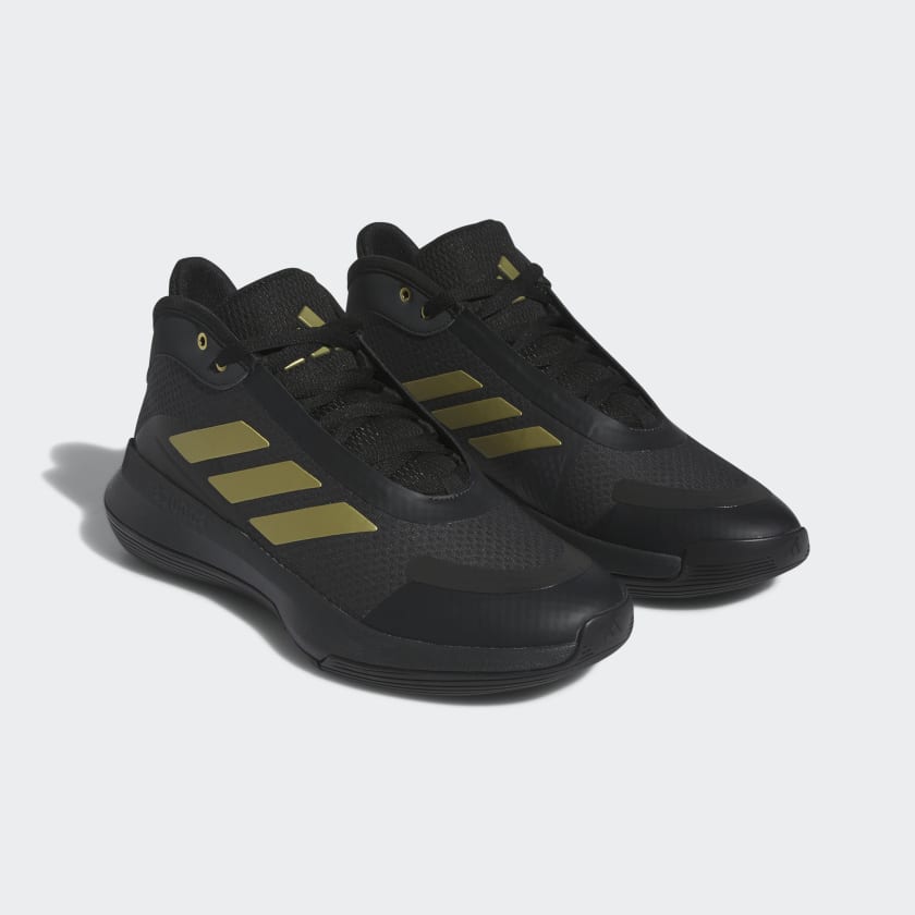 ADIDAS MEN'S BOUNCE LEGENDS BLACK/GOLD SHOES