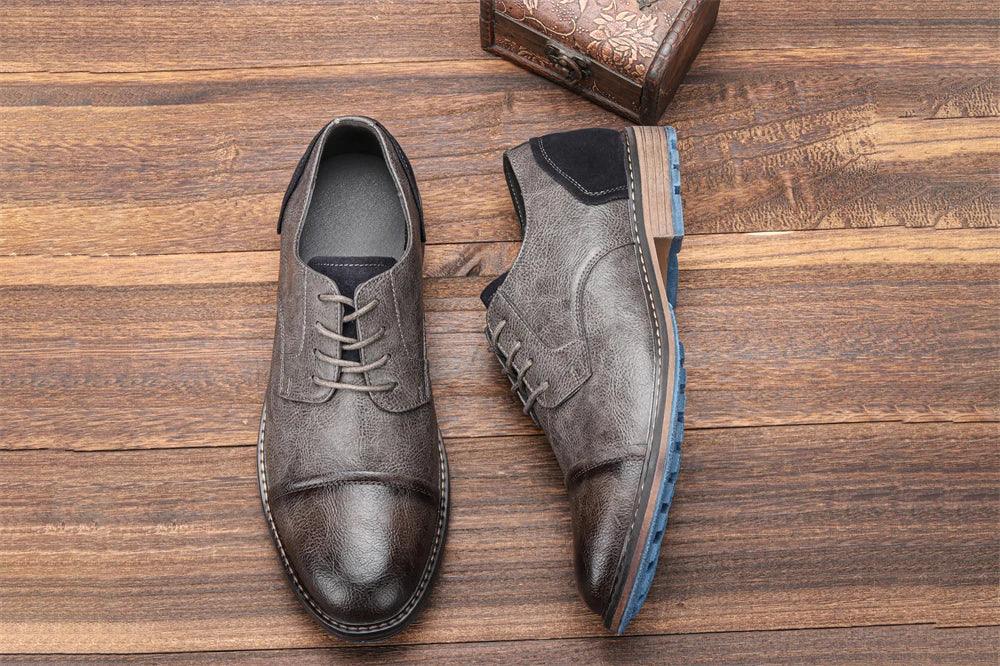 AL6603 Men's Casual Shoes: Comfortable Leather for a Formal Look