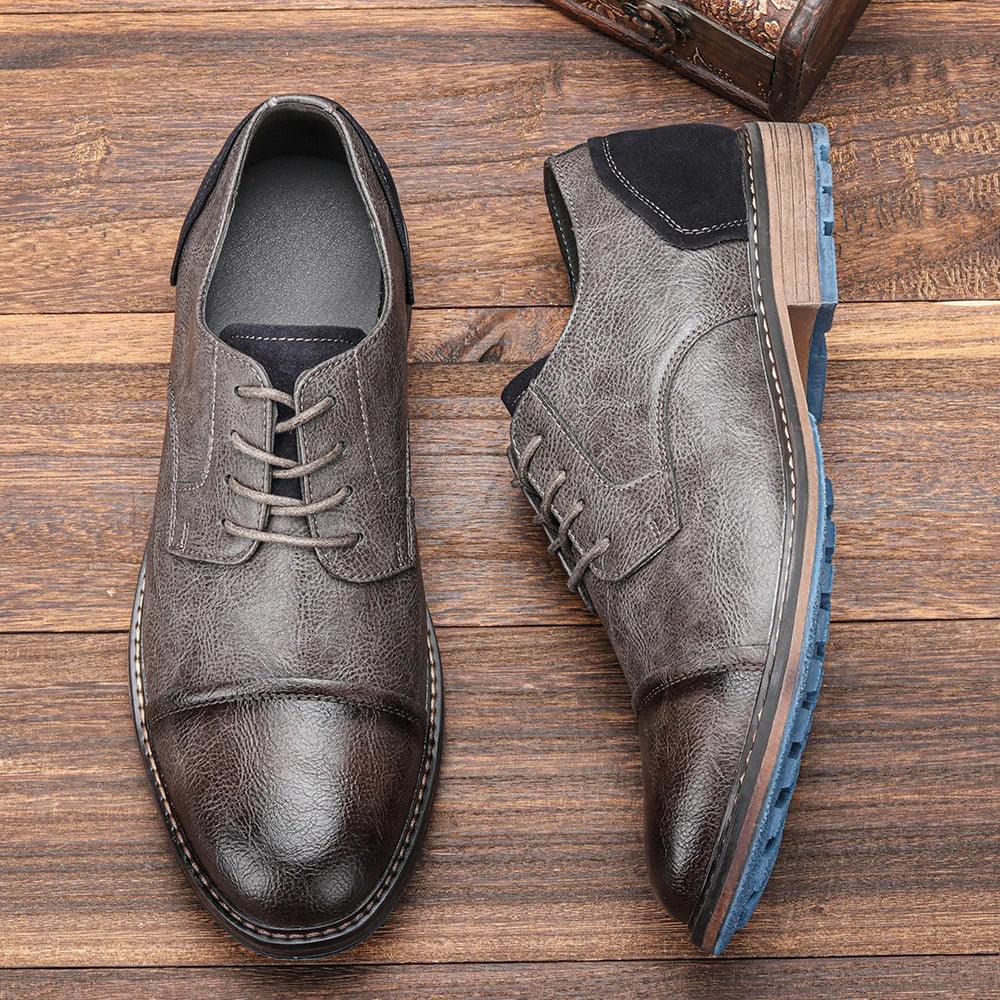 AL6603 Men's Casual Shoes: Comfortable Leather for a Formal Look