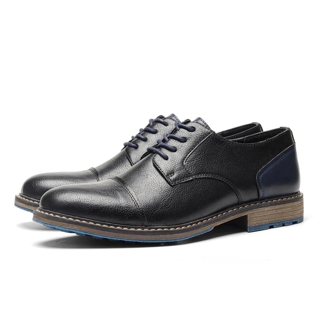 AL6603 Men's Casual Shoes: Comfortable Leather for a Formal Look