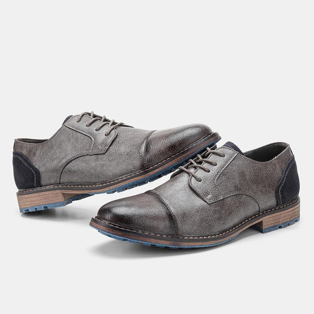 AL6603 Men's Casual Shoes: Comfortable Leather for a Formal Look