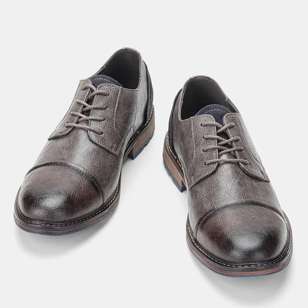 AL6603 Men's Casual Shoes: Comfortable Leather for a Formal Look