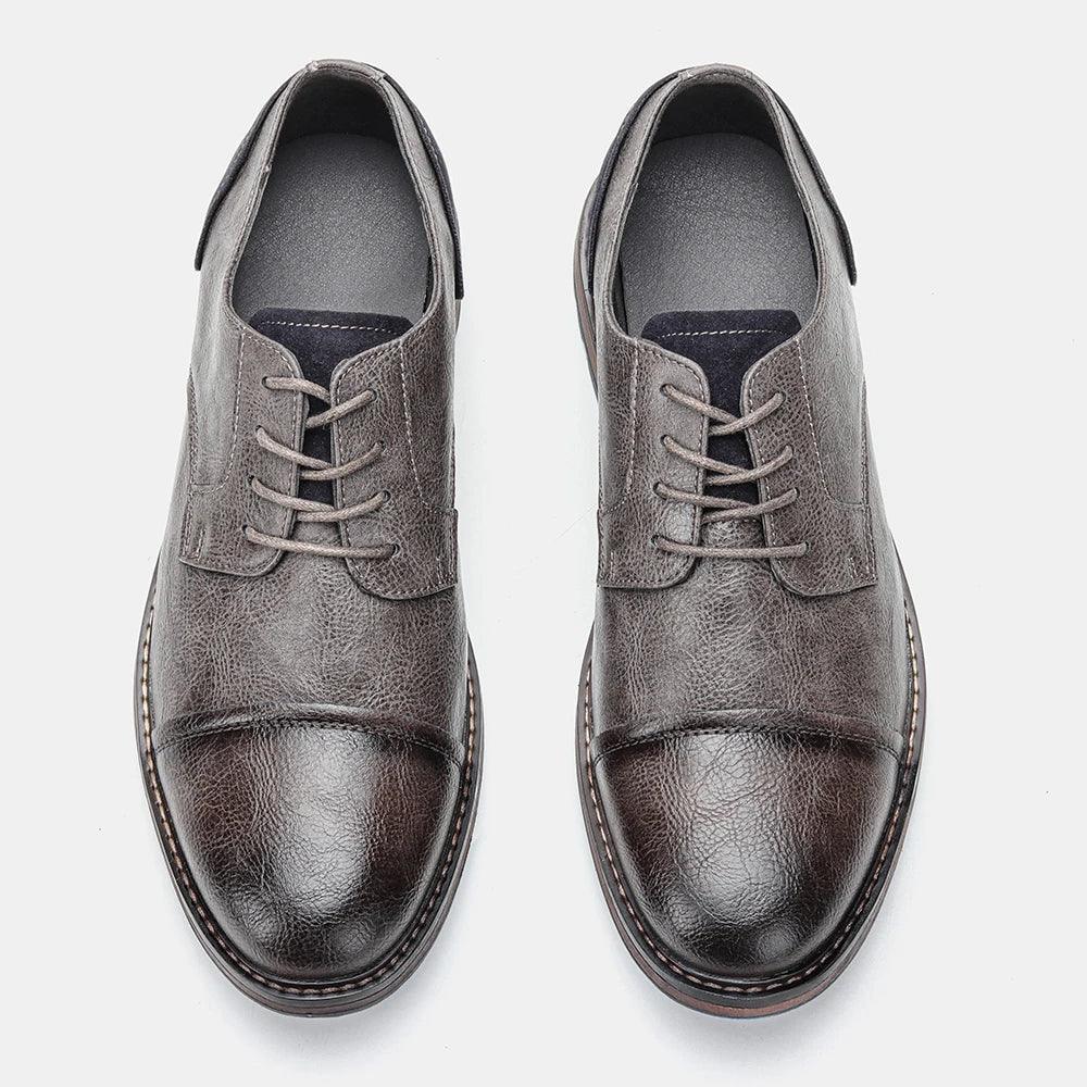 AL6603 Men's Casual Shoes: Comfortable Leather for a Formal Look