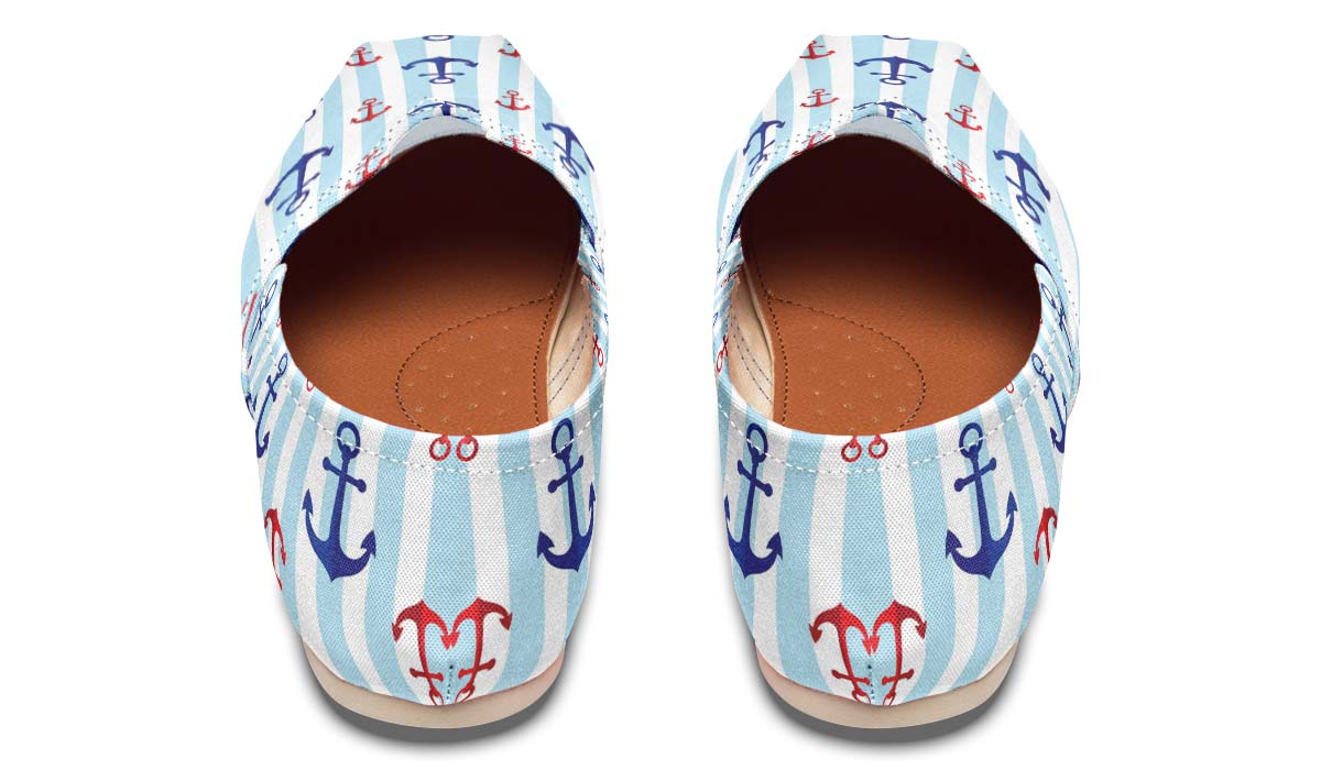 Anchor Pattern Casual Shoes