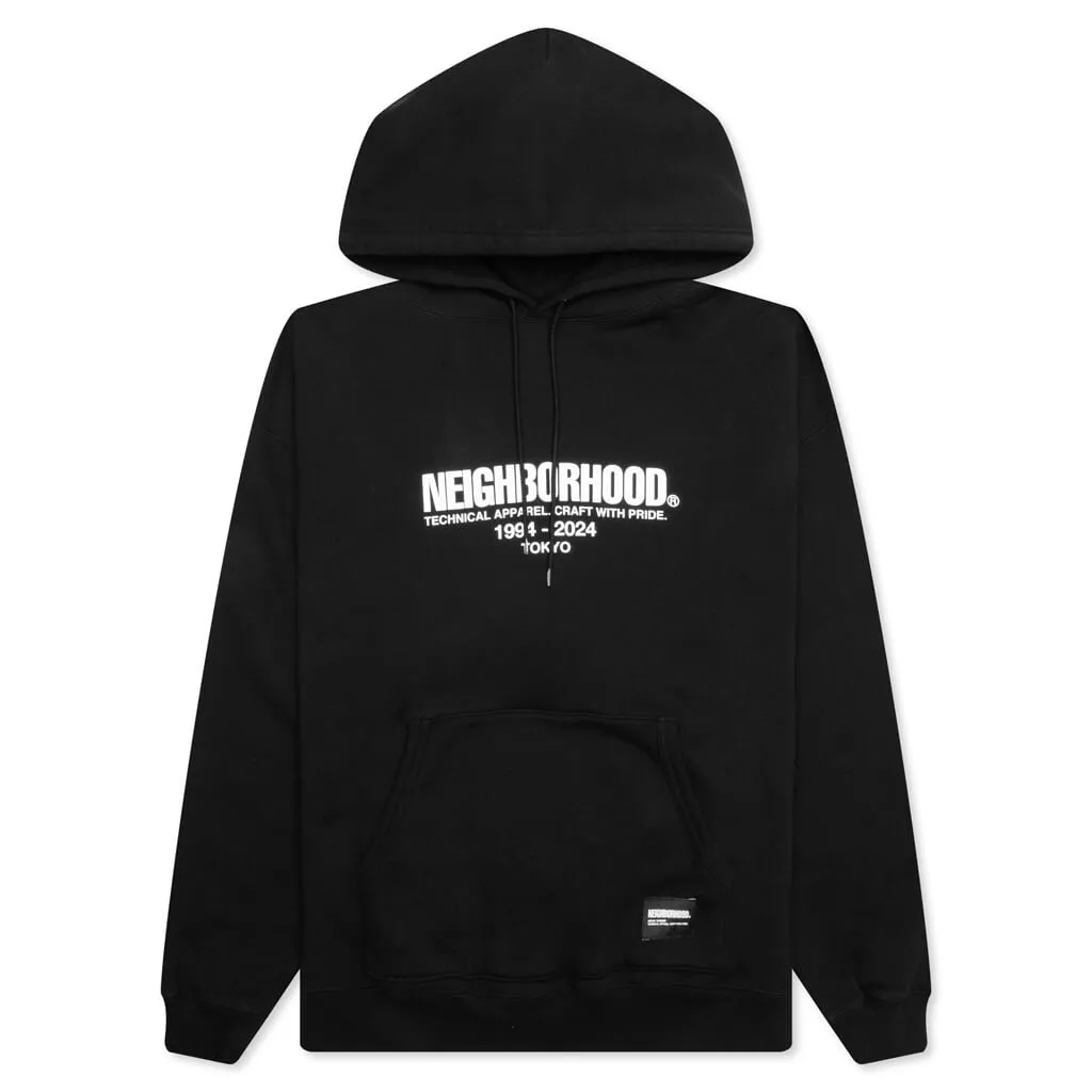 Classic Sweat Parka L/S - Black