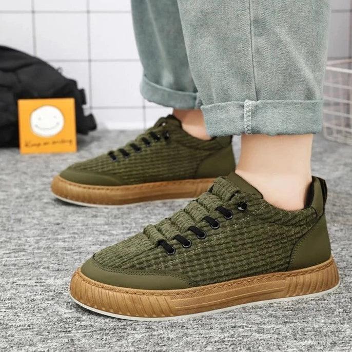 Comfortable Canvas Sneakers - OCS252 Men's Casual Shoes