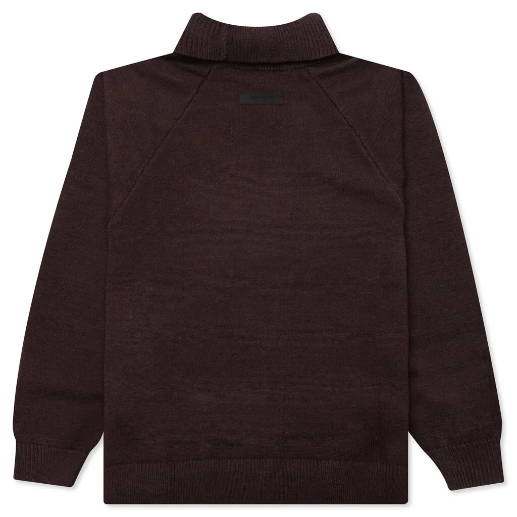 Knit Turtleneck - Plum