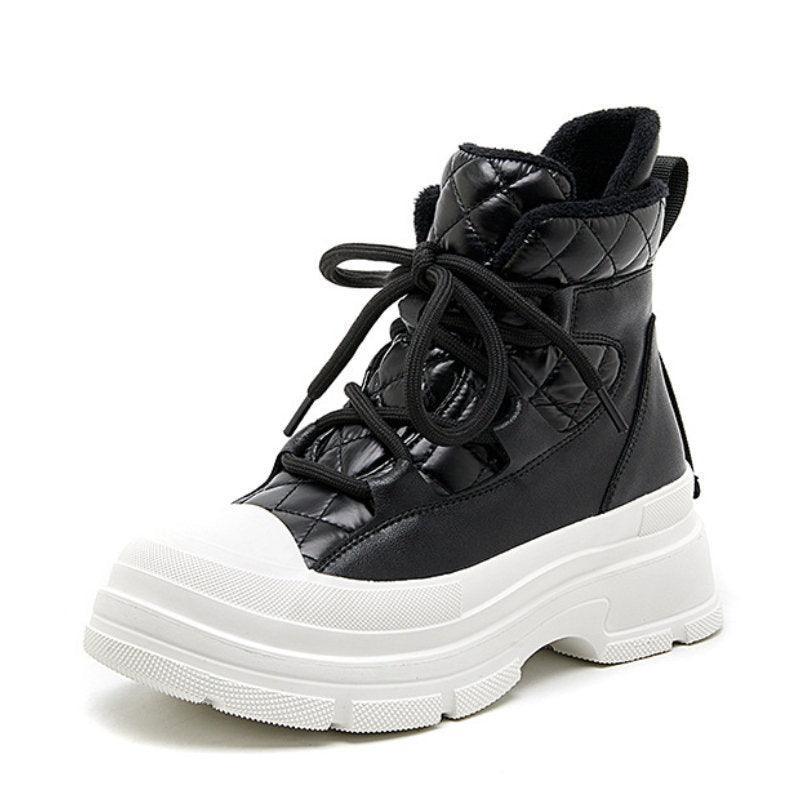 Platform Ankle Sneaker Boots