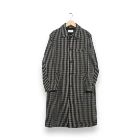 Universal Works Long Swing Overcoat 29100 cortina tweed olive