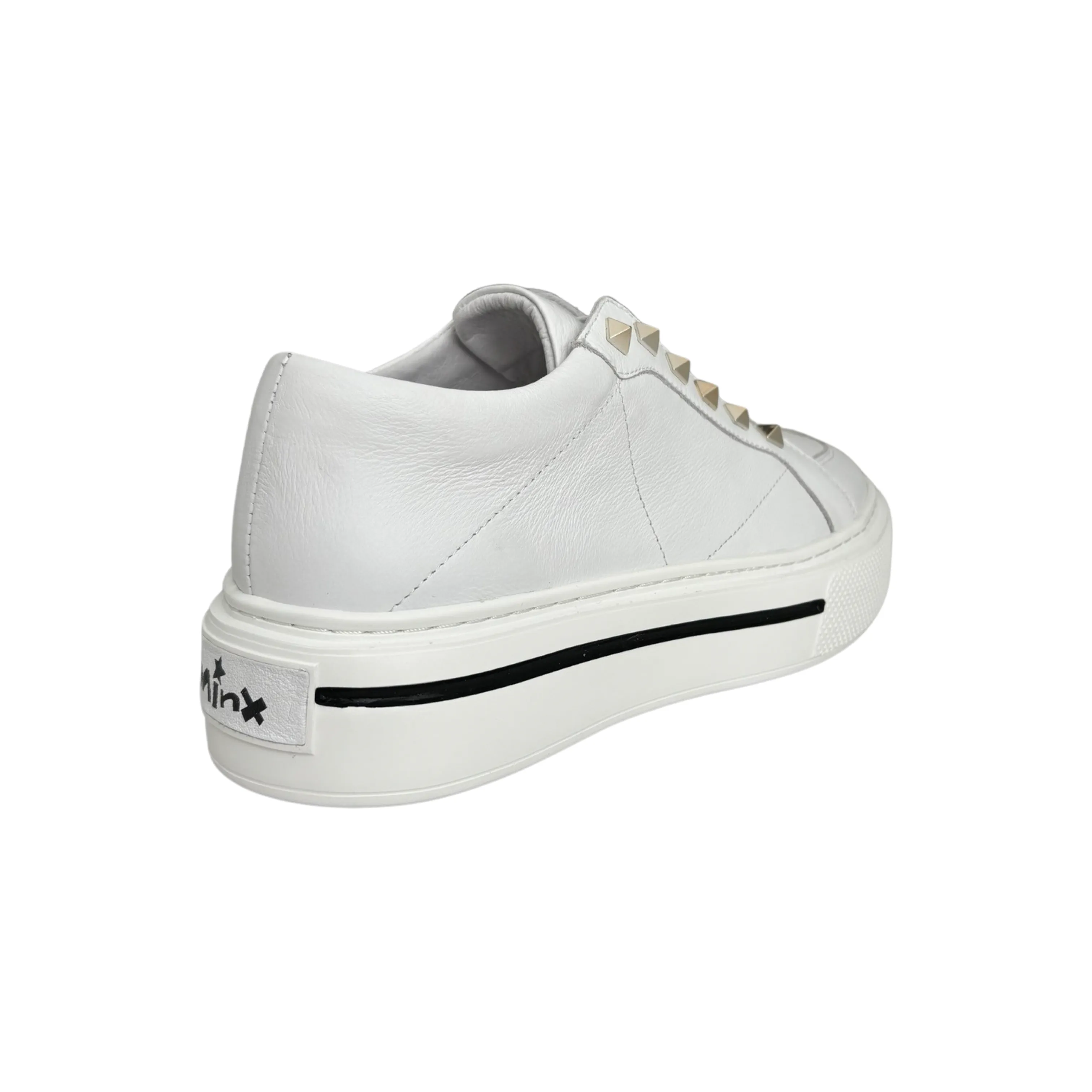 Vino White/Metallic Stud Sneaker