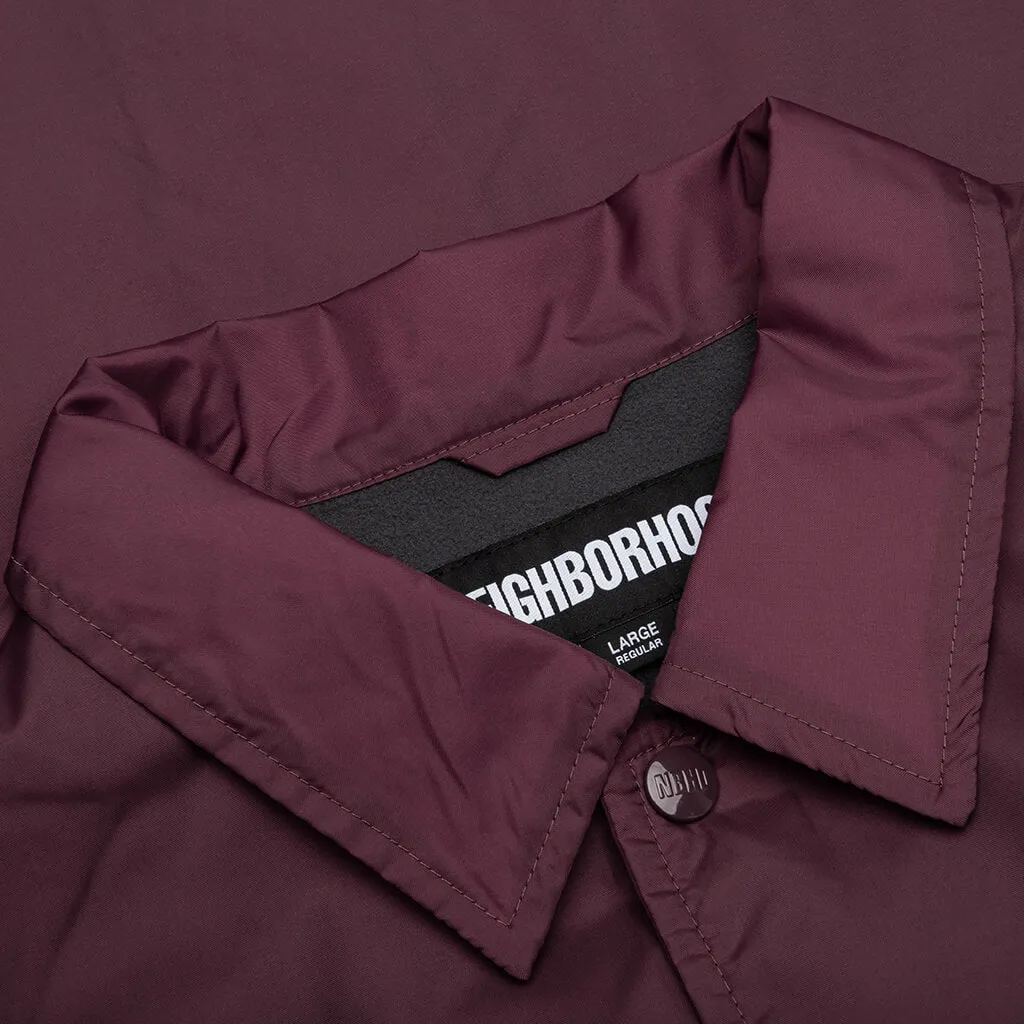 Windbreaker Jacket - Burgundy