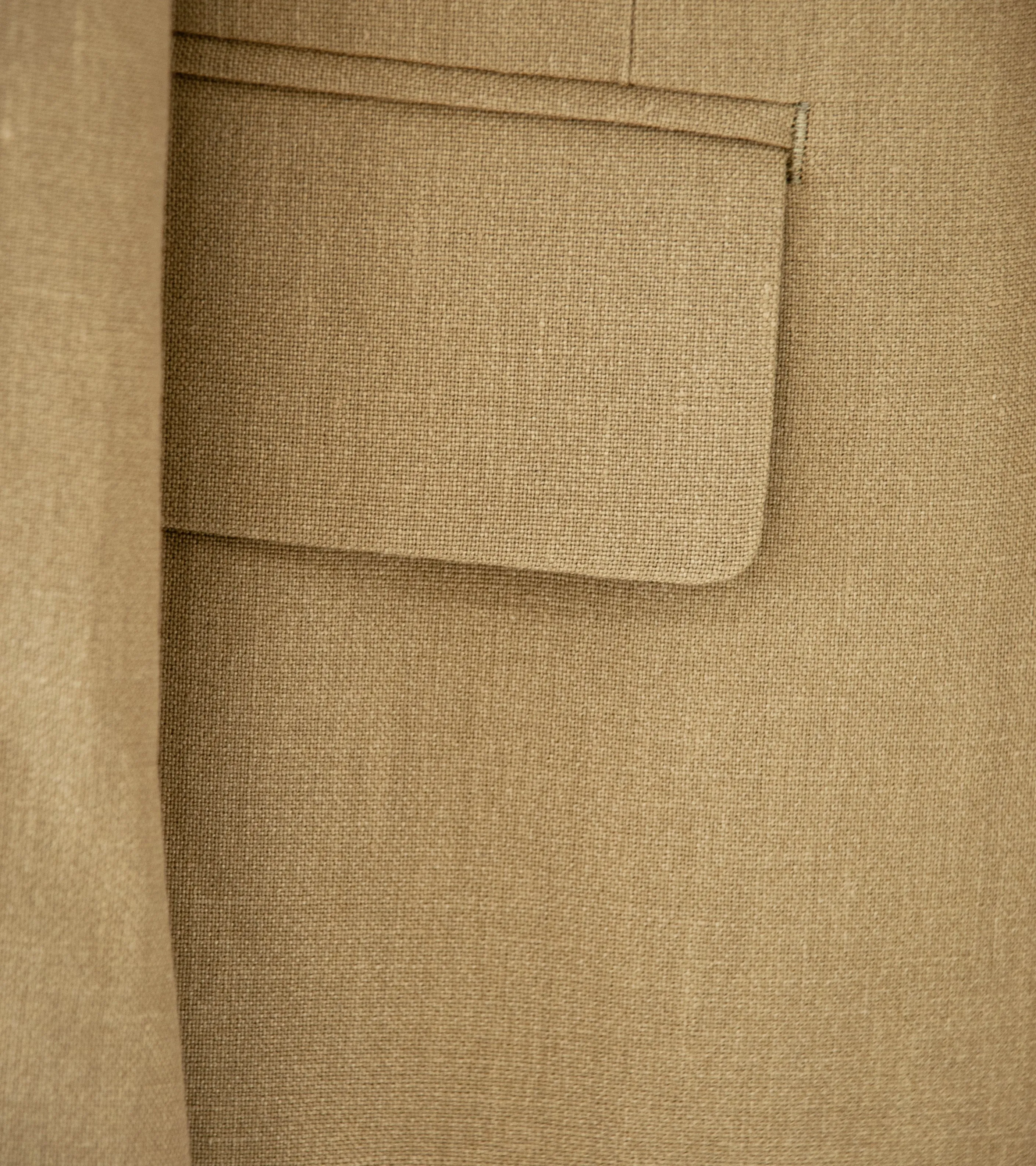 YLÈVE 'Hemp Organic Cotton Canvas Blazer' (Khaki)